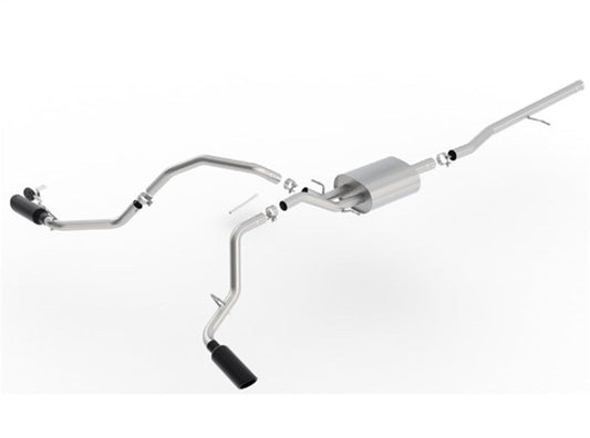Borla 14-18 Chevrolet Silverado 1500 AT/MT 4DR SS S-Type Catback Exhaust Black Chrome Tip 140545BC
