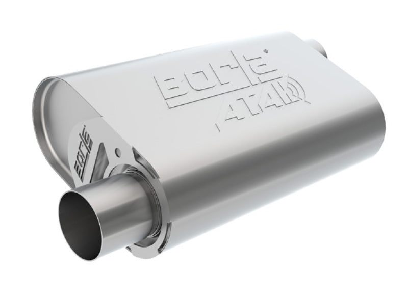 Borla CrateMuffler LS3 ATAK 2.5in Offset/Offset 14inx4.35inx9in Muffler 400947