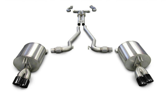 Corsa Performance 08-09 Pontiac G8 GXP 6.0L V8 Sport Cat-Back w/ Dual 3in Black Tips
