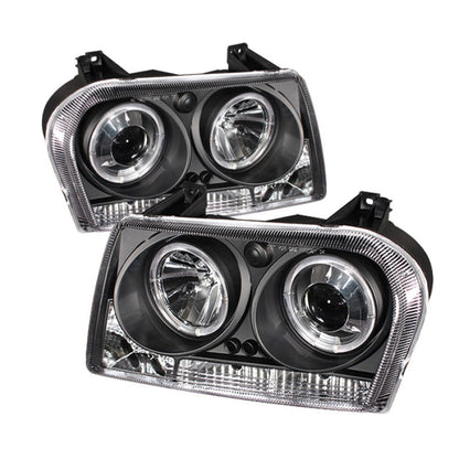 Spyder Chrysler 300 05-08 Projector Headlights LED Halo LED Blk (Not Included) PRO-YD-C305-HL-BK 5009180
