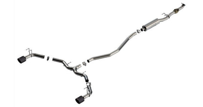Borla 2023 Integra/22-23 Civic Si 1.5L 4 CYL. MT FWD 4DR 2.50in S-Type Catback Exhaust Carbon Fiber 140922CFBA