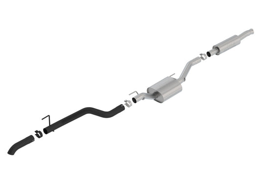 Borla 2020 Jeep Gladiator JT 3.6L V6 AWD S-Type Climber Catback w/ Black Turndown Tip 140809CB