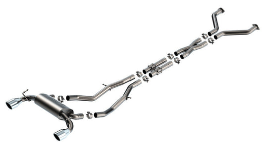 Borla 23-24 Nissan Z 2.5in S-Type Cat Back Exhaust 4.5in Tip - Stainless Steel Tips 140929