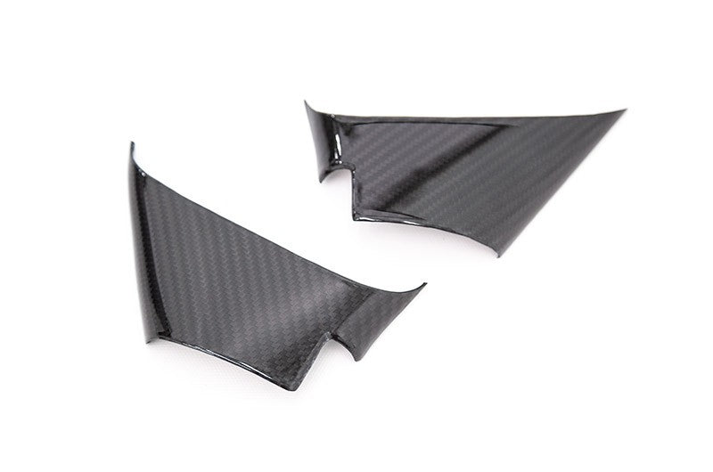 OLM LE Dry Carbon Fiber Lower Mirror Mount Cover - 2015-2021 Subaru WRX / STI / 2015-2017 Crosstrek