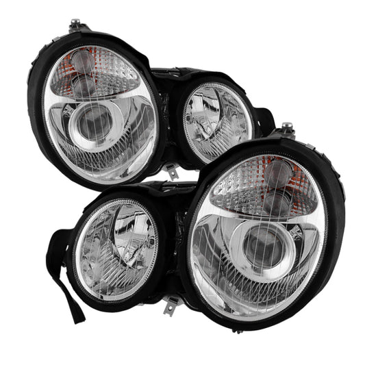 SPYDER Xtune Mercedes Benz W210 E-Class 96-99 Projector Headlights Chrome PRO-CL-MW21095-C 5021960