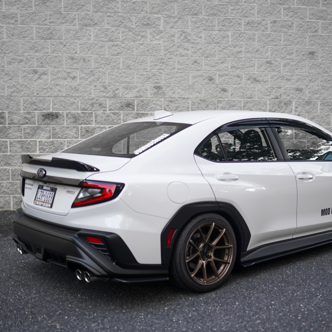 JDMuscle [22-25 WRX] V1 Rain Guards / Window Visors-Acrylic/Carbon Fiber