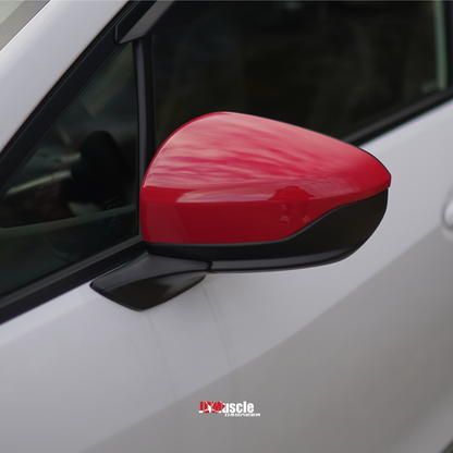 JDMuscle [22-25 WRX] Mirror Covers Replacements | 2PC Set, Paint Matched / Gloss Black / Cherry Red