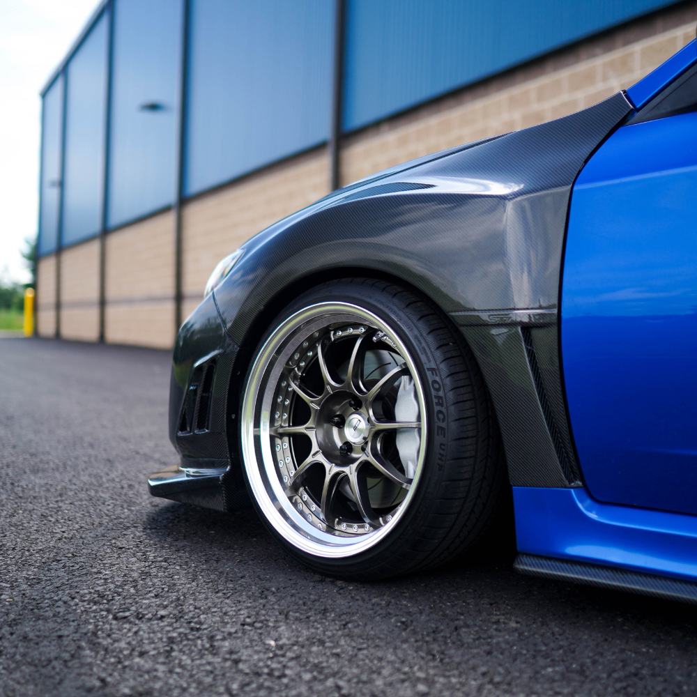 JDMuscle [10-14 WRX, 08-14 STI] VS Style Front Bumper - FRP / Carbon Fiber