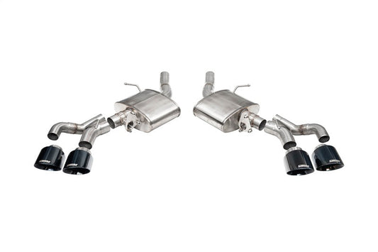 Corsa 22-25 Caddy CT5-V Blackwing 3in Axle-Back - Act. Exh. - Dual Rear Exit - Twin 4.5in Tips - Blk