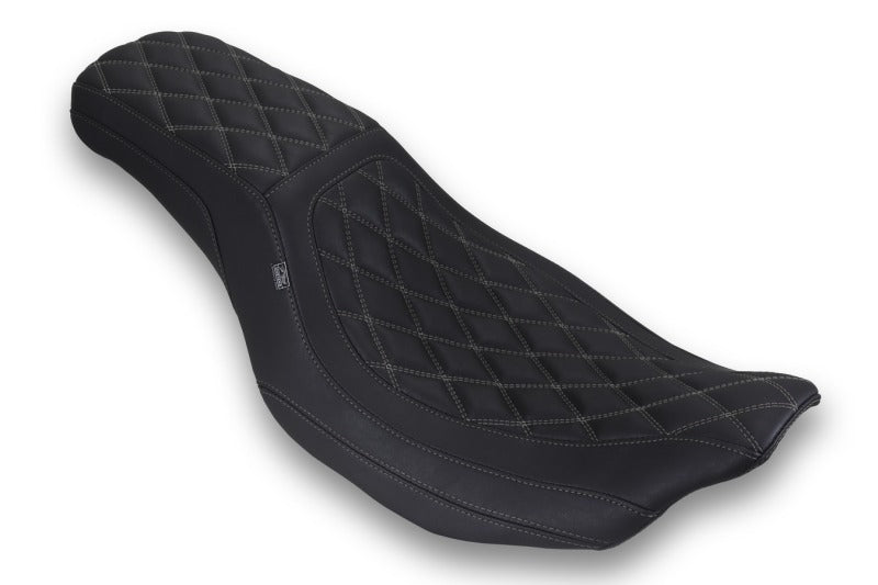 Mustang 23-25 HD Dble Diamond Low Squareback CVO Road Glide (ST), Rd Glide and Str Glide Black/GM