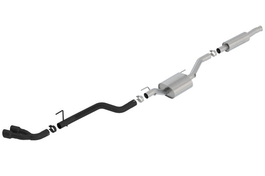 Borla 2020 Jeep Gladiator JT 3.6L V6 AWD S-Type Dual Side Catback w/ Black Tips 140812CB