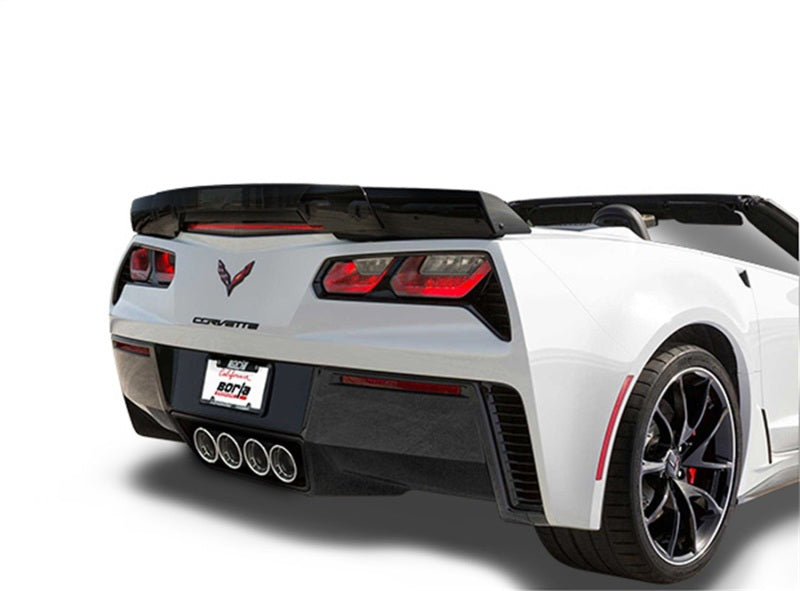 Borla 15 Chevy Corvette C7 ZO6 6.2L w/o AFM w/ NPP ATAK Quad RD RL AC Tips Center Rear Exit Exhaust