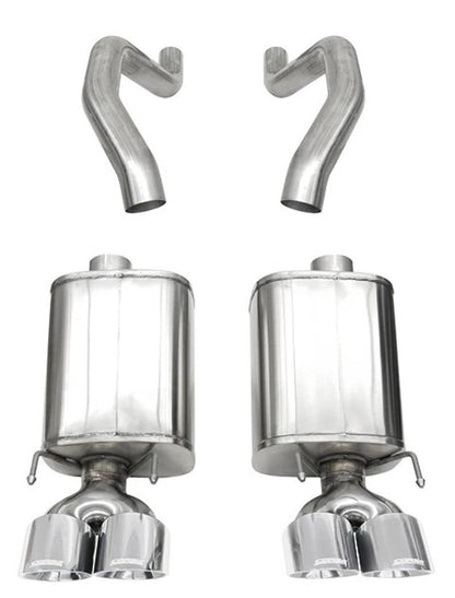 Corsa 06-13 Chevy Corvette C6 Z06 7.0L / 09-13 ZR1 6.2L Polished Axle-Back Exhaust w/4.5in Twin Tips