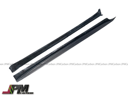 CT2 Style Carbon Fiber Side Skirt Add-on Lips Fits For 2016-2020 Porsche 718 Cayman Boxster