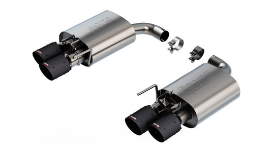 Borla 2024 Ford Mustang GT 5.0L V8 w/ Active Exhaust S-Type Axle-Back Exhaust System - Carbon Fiber 11985CFBA