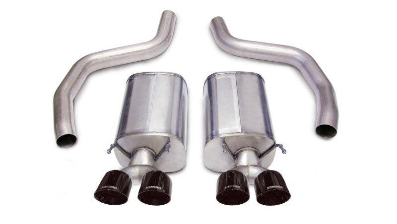 Corsa Performance 06-13 Chevrolet Corvette C6 Z06 7.0L V8 Black Sport Axle-Back Exhaust