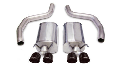 Corsa Performance 06-13 Chevrolet Corvette C6 Z06 7.0L V8 Black Sport Axle-Back Exhaust