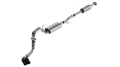 Borla F-150 2021 2.7L/3.5L 4dr CC SB EC STB Lar/KingR/Plnm/LTD 3/2.25 DSE CB Touring BLK CHR Tips 140870BC