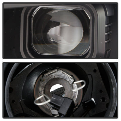 Spyder Chevy Camaro 16-18 Halogen Model Projector Headlights Black PRO-YD-CCAM16HALSI-SEQ-BK 5087331