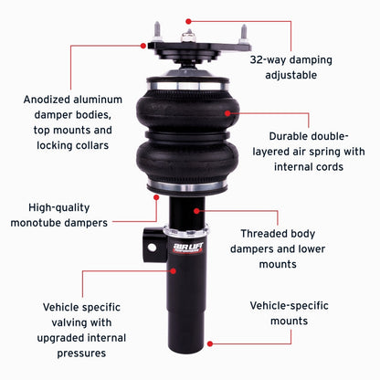 Air Lift 05-14 Audi A3 / 06-14 Volkswagen GTI Performance Front Kit