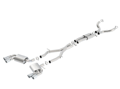 Borla Chevy 16-17 Camaro 6.2L ATAK Catback w/ Dual Tips (NPP) Dual Split Rear Exit 140688