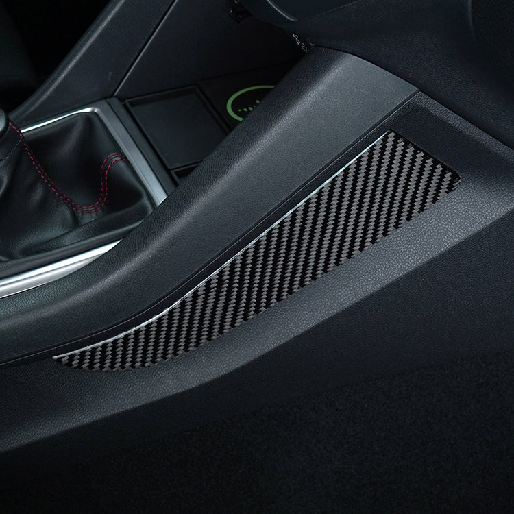 JDMuscle [22-25 WRX] P&S Series Carbon Fiber Center Kicker Panel Accents 2 PC| Black Carbon Fiber/ Red Carbon Fiber