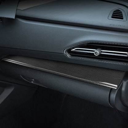 JDMuscle [22-25 WRX] P&S Series Carbon Fiber Driver & Passenger Dash Trim Covers 4 PC | Black Carbon Fiber/ Red Carbon Fiber