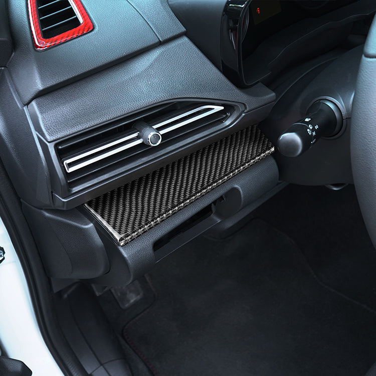 JDMuscle [22-25 WRX] P&S Series Carbon Fiber Driver & Passenger Dash Trim Covers 4 PC | Black Carbon Fiber/ Red Carbon Fiber