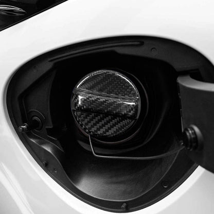 JDMuscle [22-25 WRX] / 22+BRZ / GR86 Tanso Dry Carbon Fiber Fuel Cap Cover