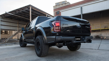 Corsa Performance 2017 Ford F-150 Raptor 3.5L Sport Cat-Back Dual Rear Exit