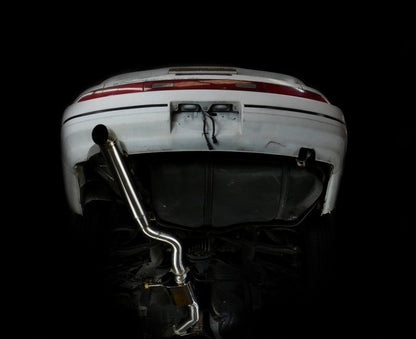 ISR Performance Series II - EP Single Tip Blast Pipe Exhaust - Resonated - 89-94 Nissan 240sx (S13)