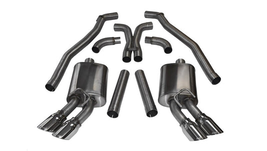 Corsa Performance 12-13 Chevrolet Camaro Coupe ZL1 6.2L V8 Polished Sport Cat-Back + XO