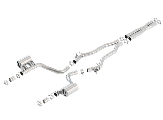 Borla 15-16 Dodge Charger Hellcat 6.2L V8 ATAK Catback Exhaust w/ Valves No Tips Factory Valance 140669