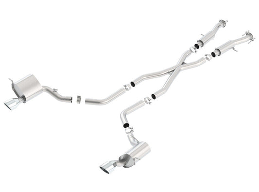 Borla 2015 Jeep Grand Cherokee SRT8 ATAK Dual Round Rolled Exit Catback Exhaust 140633