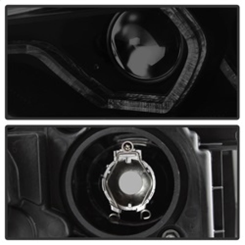 Spyder 12-14 BMW F30 3 Series 4DR Projector Headlights - LED DRL - Blk Smoke PRO-YD-BMWF3012-DRL-BSM 5085047