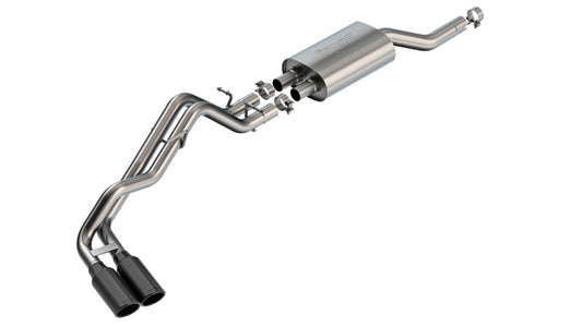 Borla 2024+ Ford Ranger XLT S Type Catback System - Black Chrome 140975BC