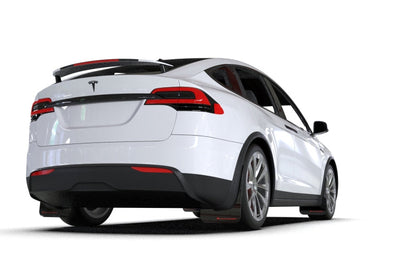 Rally Armor 22-26 Tesla Model X Black UR Mud Flap - Metallic Black Logo