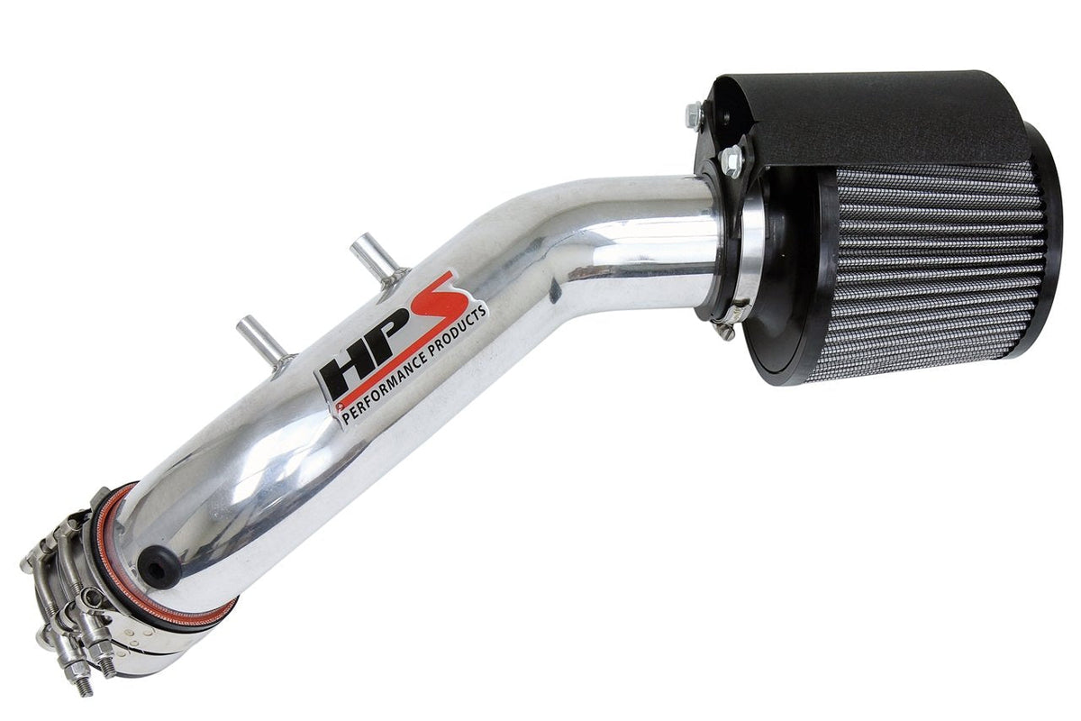 HPS Shortram Air Intake Kit 2003-2006 Honda Accord 2.4L without MAF Sensor, Includes Heat Shield, Polish