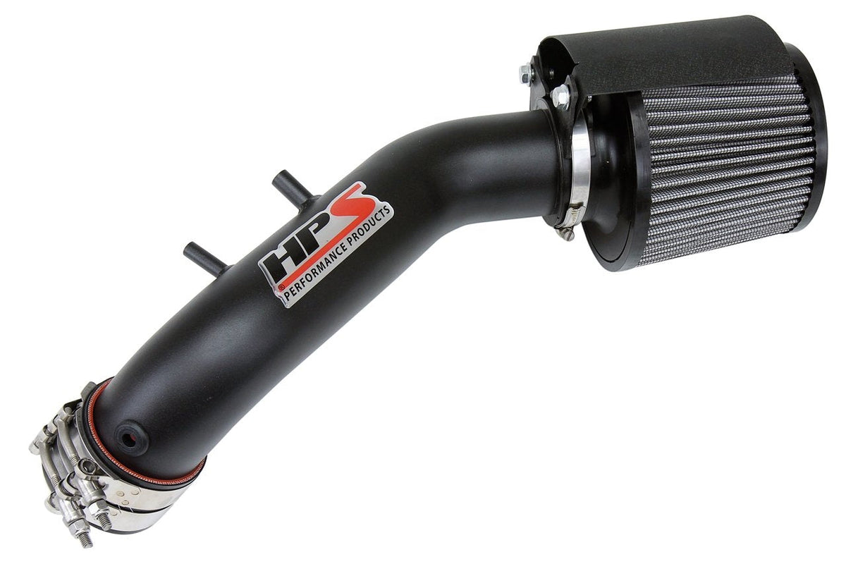 HPS Shortram Air Intake Kit 2003-2006 Honda Accord 2.4L without MAF Sensor, Includes Heat Shield, Black