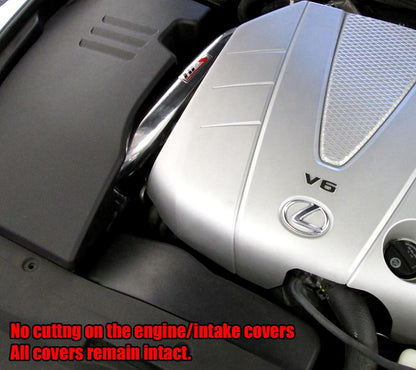 HPS Shortram Air Intake Kit 2006-2011 Lexus GS350 3.5L V6, Gunmetal