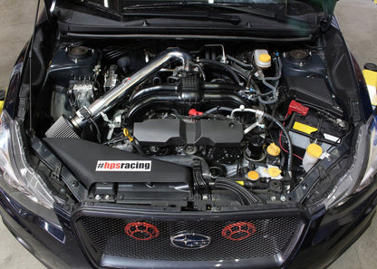 HPS Shortram Air Intake Kit 2012-2016 Subaru Impreza 2.0L Non Turbo, Includes Heat Shield, Red