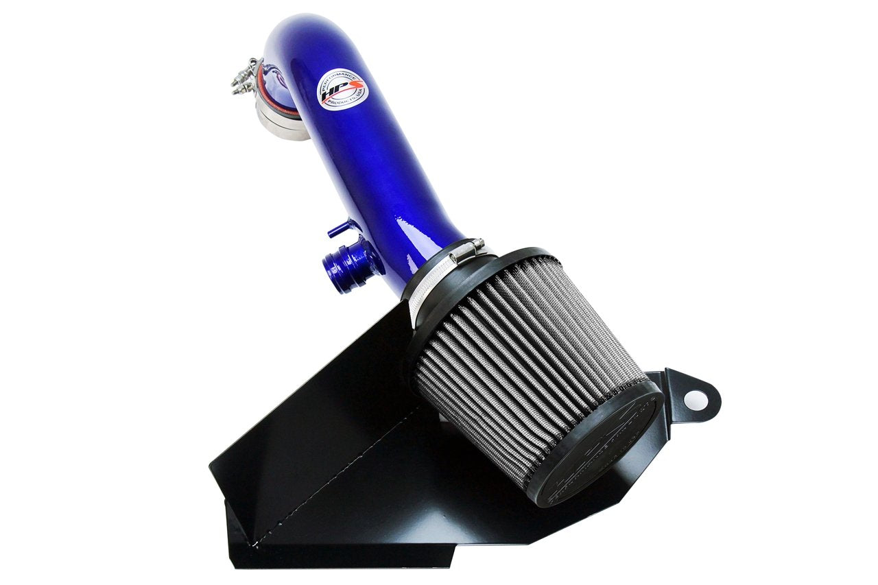 HPS Shortram Air Intake Kit 2015-2017 Audi S3 2.0T TFSI Turbo, Includes Heat Shield, Blue