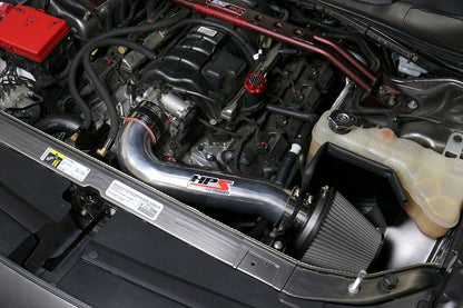 HPS Shortram Air Intake Kit 2011-2017 Dodge Charger 5.7L V8 except Shaker Hood, Includes Heat Shield, Blue