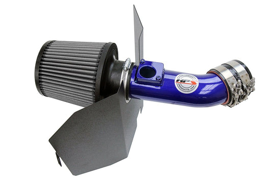 HPS Shortram Air Intake Kit 2004-2007 Subaru WRX STi 2.5L Turbo, Includes Heat Shield, Blue