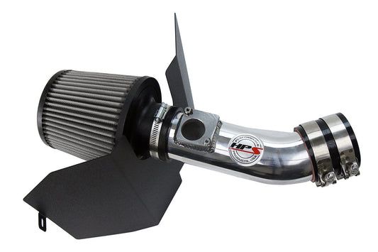HPS Shortram Air Intake Kit 2004-2007 Subaru WRX STi 2.5L Turbo, Includes Heat Shield, Polish