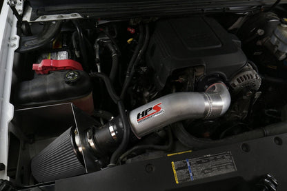 HPS Shortram Air Intake Kit 2007-2008 Cadillac Escalade 6.2L V8, Includes Heat Shield, Blue