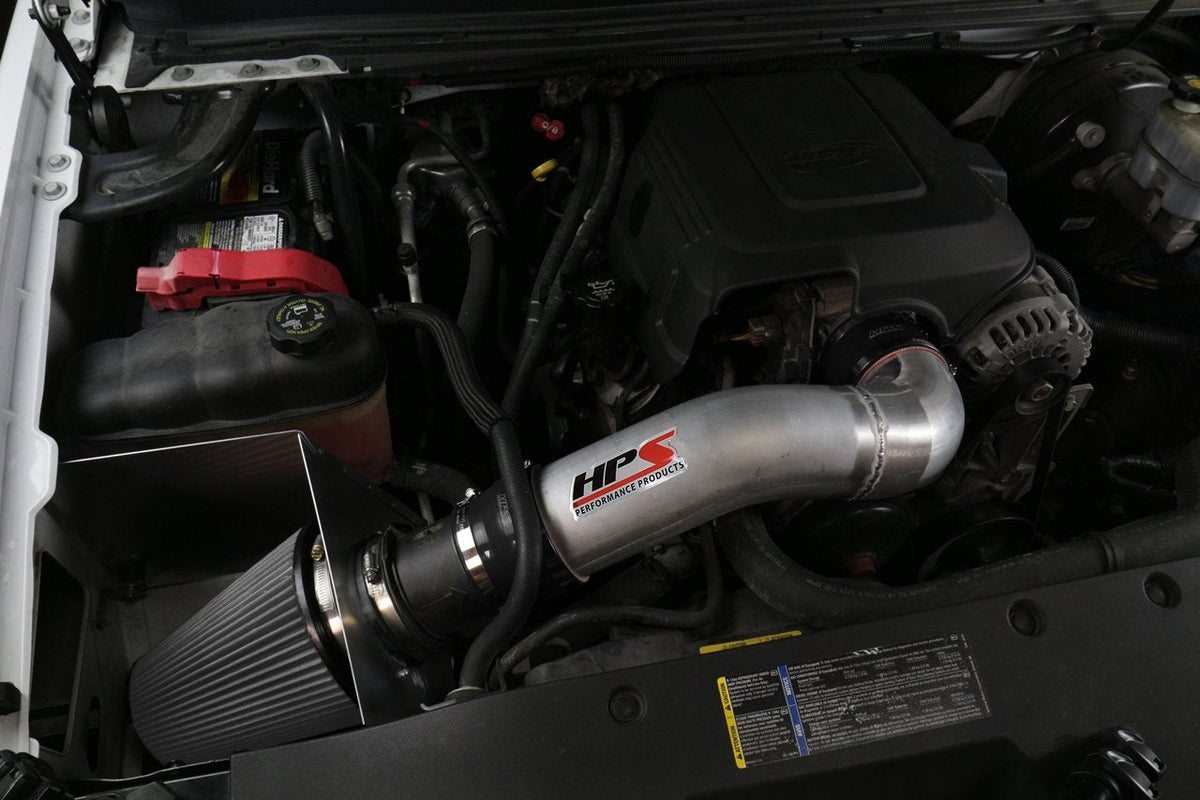 HPS Shortram Air Intake Kit 2007-2008 Chevy Tahoe 4.8L 5.3L V8, Includes Heat Shield, 827-622