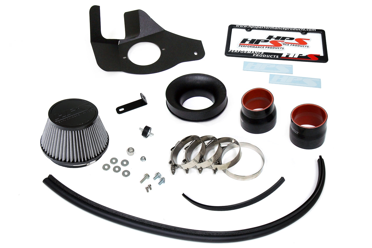 HPS Performance Air Intake Kit with Heat Shield, 2015-2025 Lexus RC350 3.5L V6, Black 827-682WB