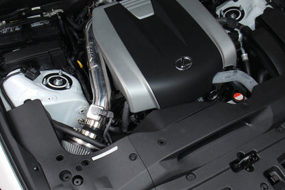 HPS Performance Air Intake Kit with Heat Shield, 2015-2025 Lexus RC350 3.5L V6, Black 827-682WB