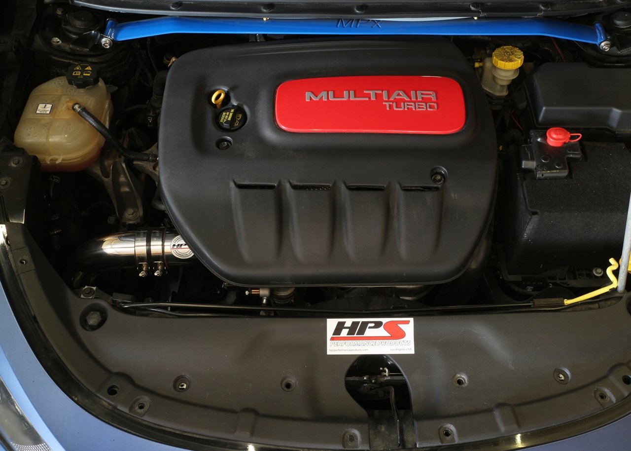 HPS Cold Air Intake Kit 2013-2014 Dodge Dart 1.4L Turbo, Polish